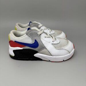 Nike Toddler Boys' Air Max Excee Sneakers Size 10C CD6893-101 White Black Red